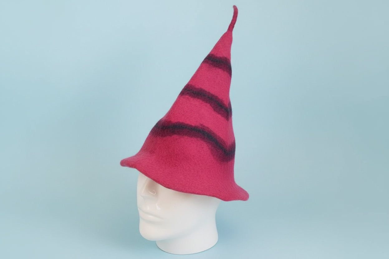 Pink Twisted Wizard Style Sauna Hat