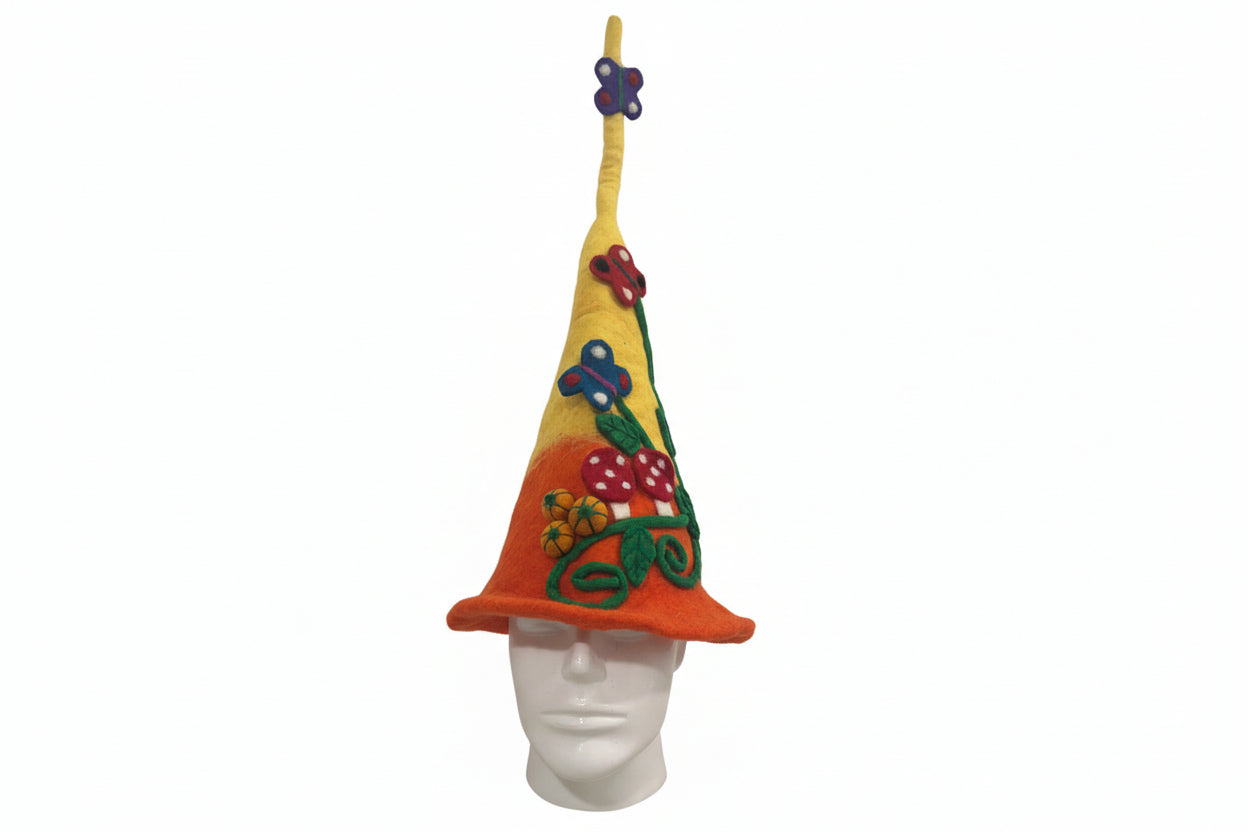 Yellow & Orange Fantasy Design Sauna Hat