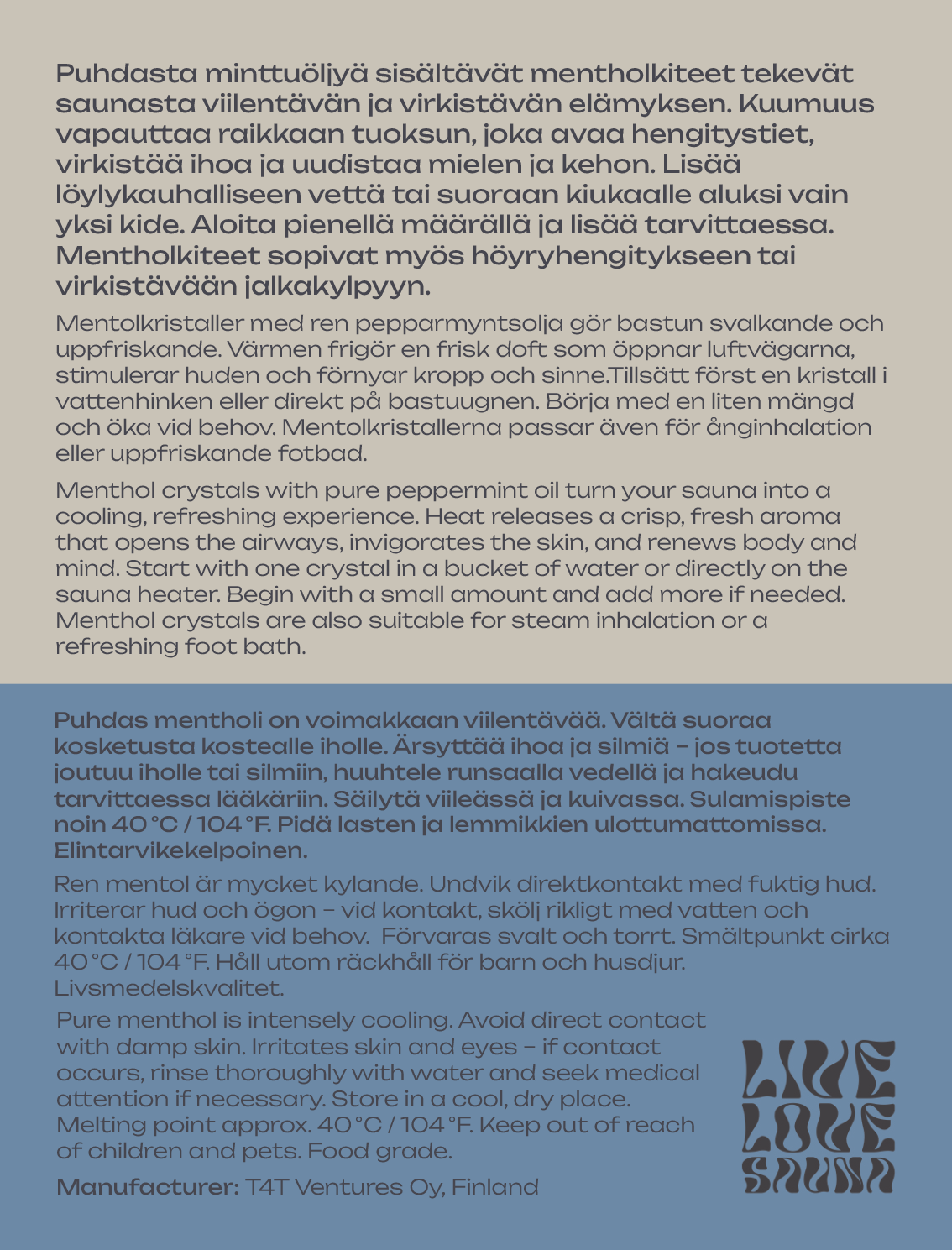 Arctic Sauna Ice – Mentholikiteet