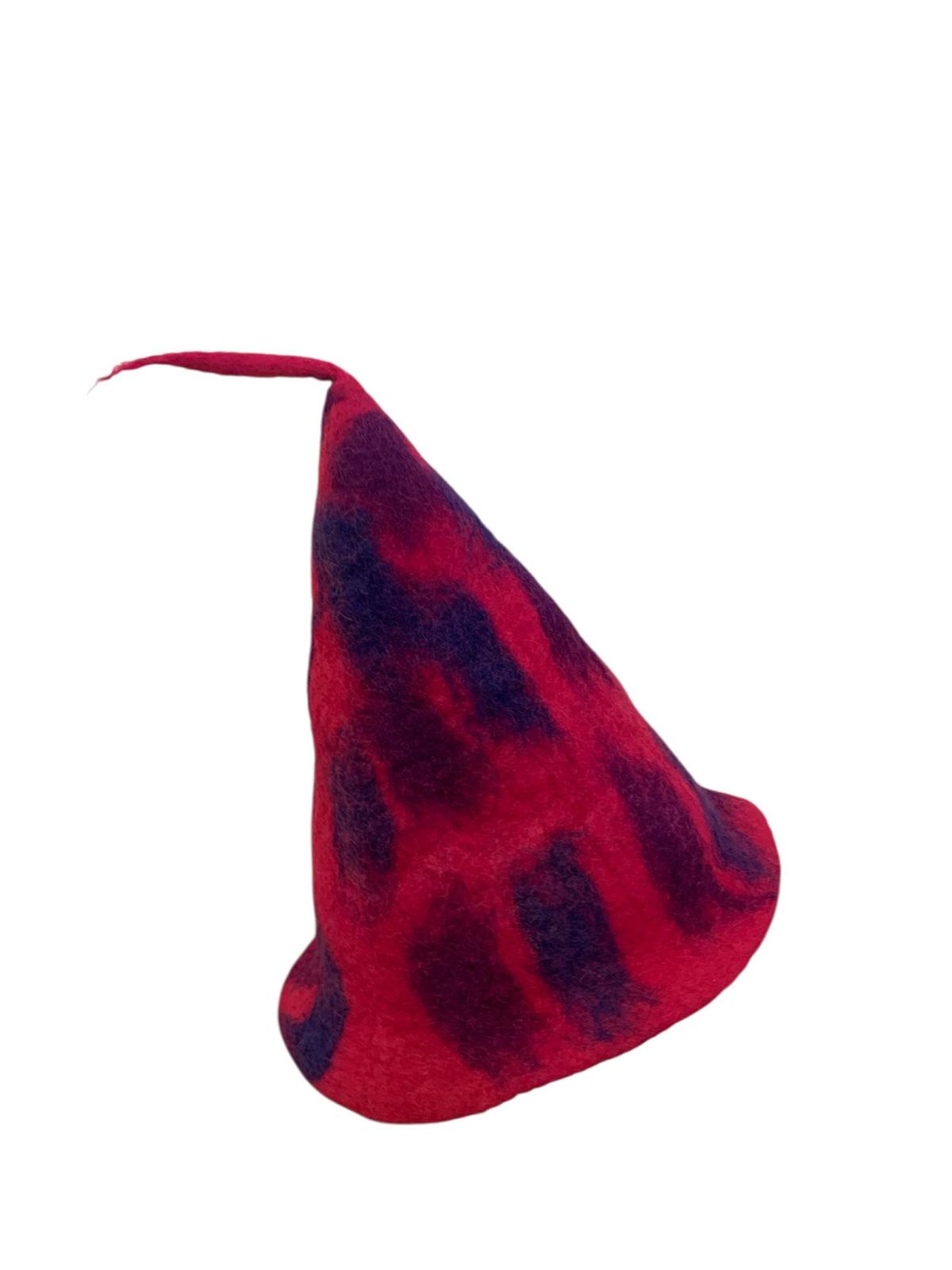 Fuchsia Wizard Swirl Design Sauna Hat