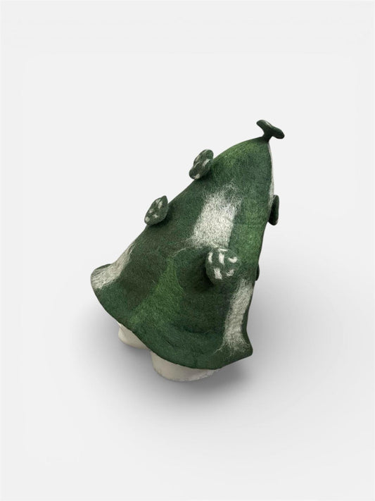 Green Forest Mushroom Long Design Sauna Hat