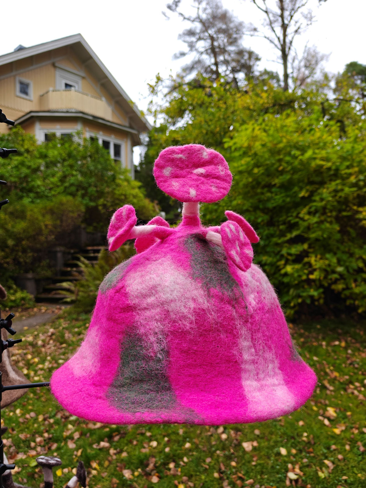 Pinkki Forest Mushroom Saunahattu