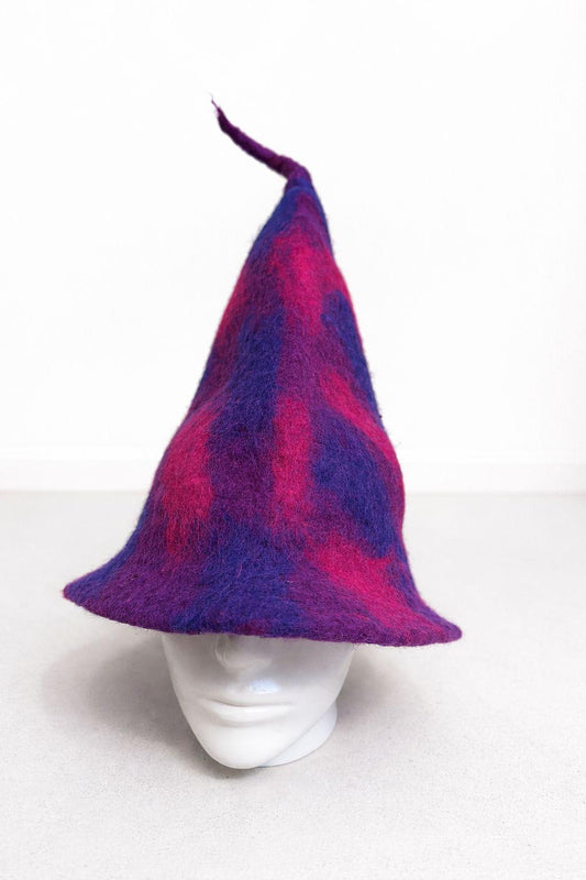 Purple Wizard Swirl Design Sauna Hat