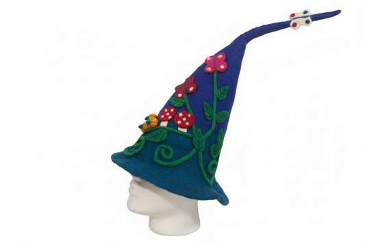 Royal Blue & Teal Green Fantasy Design Sauna Hat